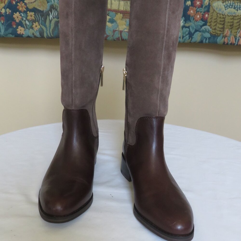Louise Et Cie Otter/ Burnt Oak leather boots 7.5 M  NWT